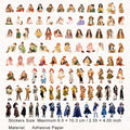 100 Pcs Fashion Girl PET Stickers FDYLM