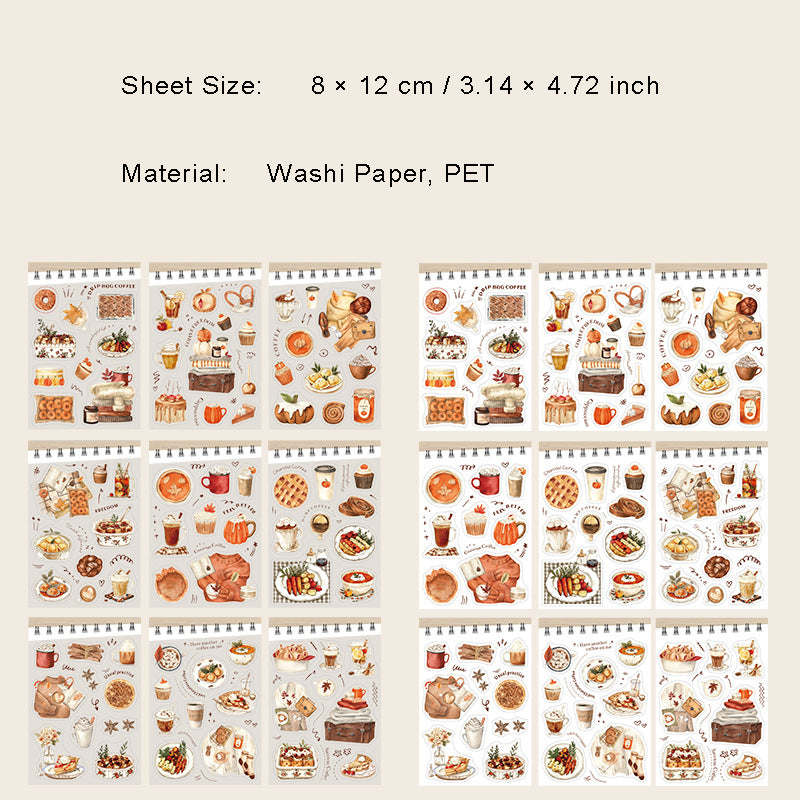 18 Sheets Lifestyle Stickers Book SHBJ