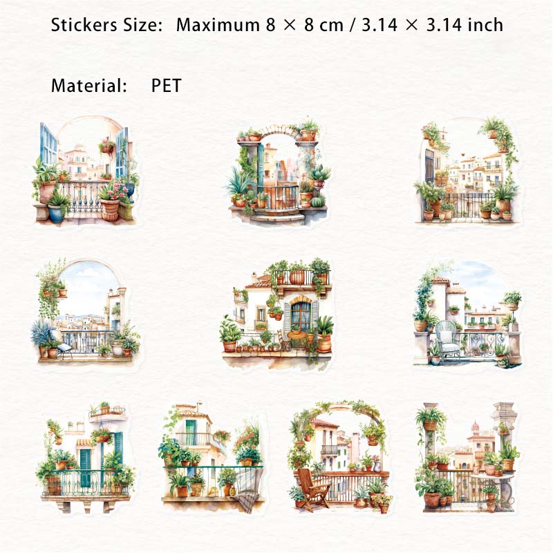 20 Pcs Home Daily Life PET Stickers JJRC