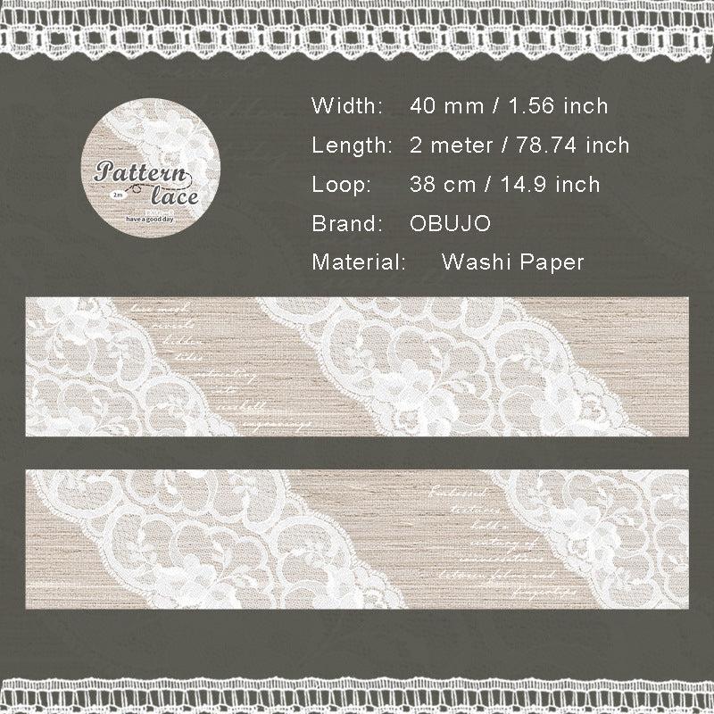 1 Roll Fabric Theme Washi Tape LSBW