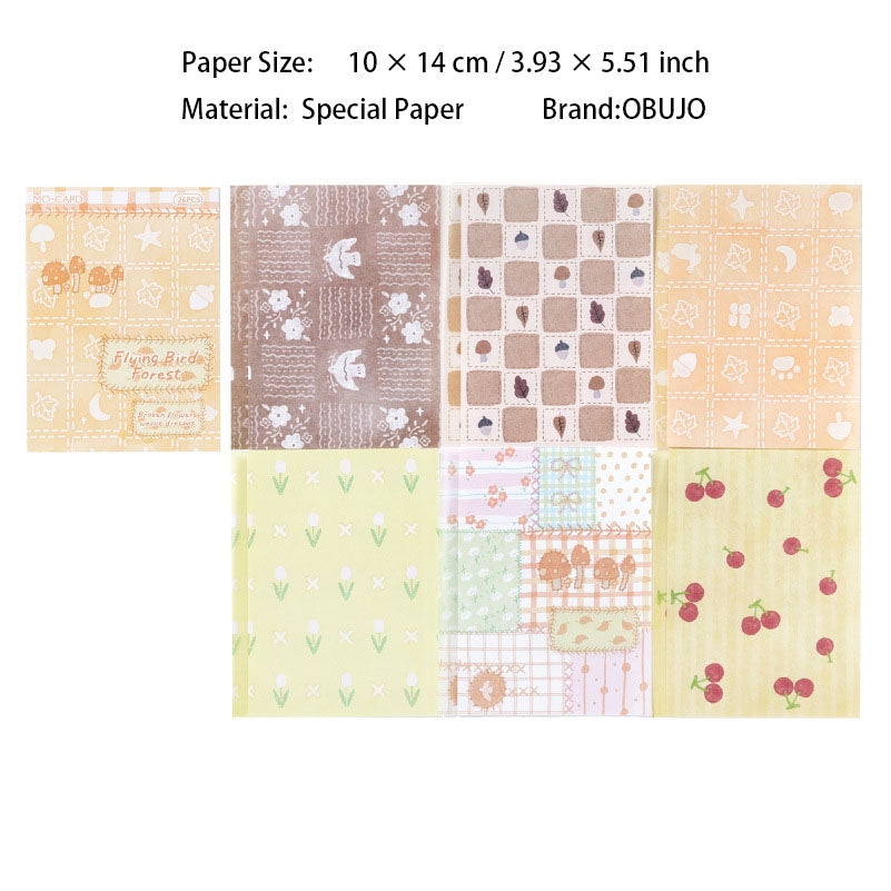 24 Pcs Floral Grid Basic Journal Paper SMZM