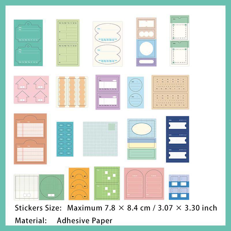 20 Pcs Creative Bullet Journal Stickers CHJLY