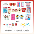 24 Pcs Creative Junk Journal Paper and Stickers Kit JMBGZ