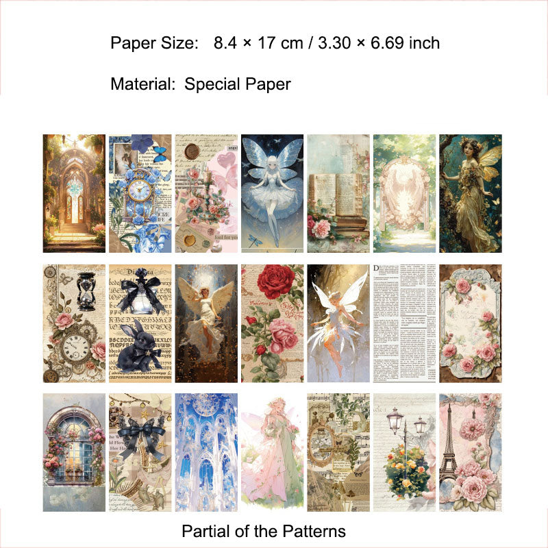 100 Pcs Vintage Junk Journal Paper PTYS