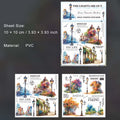 2 Sheets Street Landscape Transfer Stickers DHLSTX