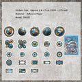 46 Pcs Vintage Punk Themed Stickers PKSD