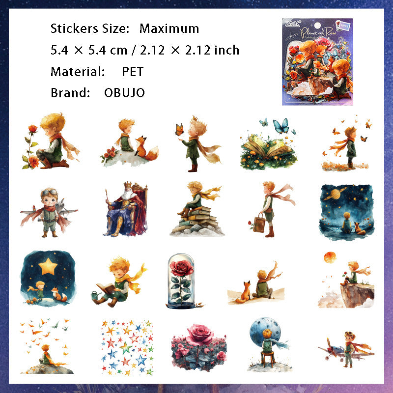 40 Pcs Fairy World PET Stickers QHZL