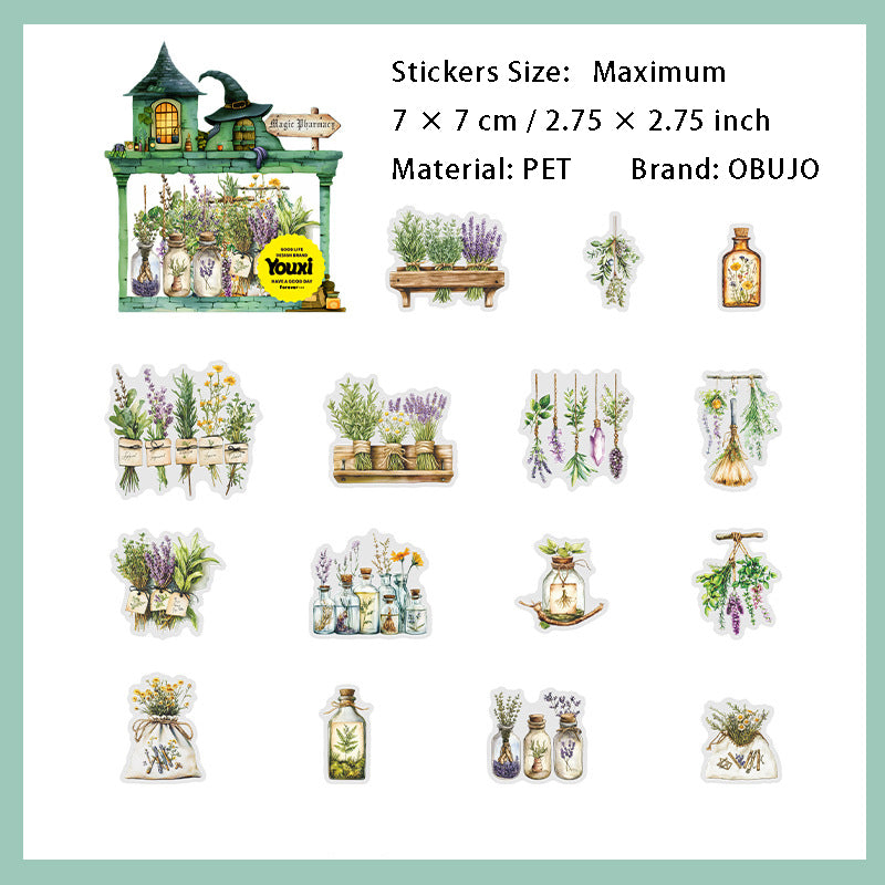 15 Pcs Magical Potion PET Stickers MFYF