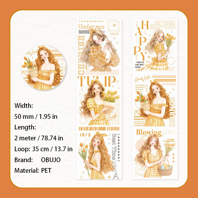 1 Roll Summer Girl PET Tape DGXT