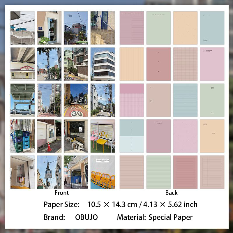 40 Pcs Aesthetic Journal Paper KRJX