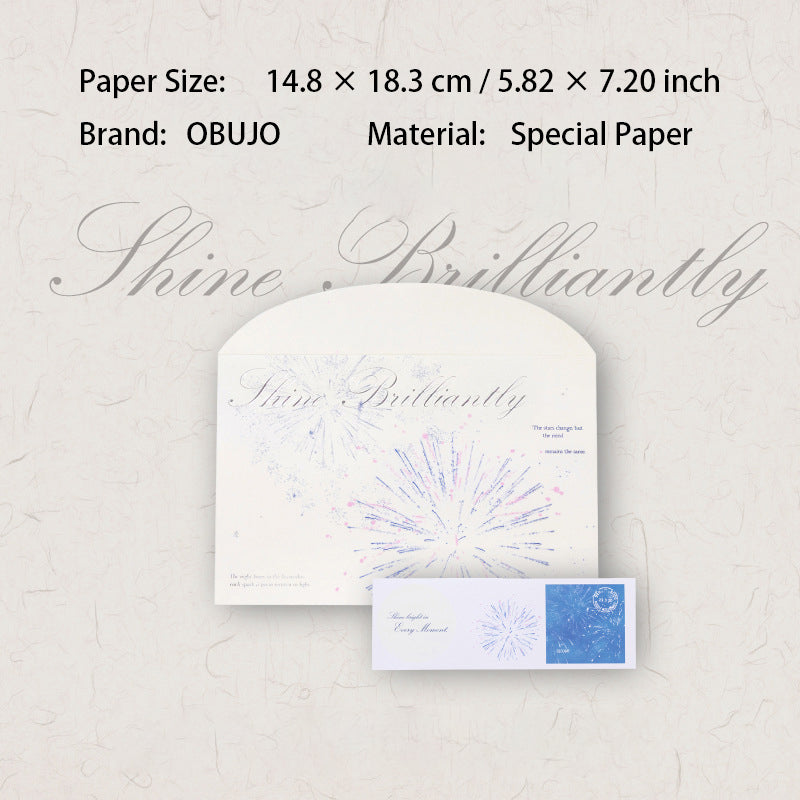 1 Pcs Sliver Foil Envelope with Wax Seal Stickers JMRM