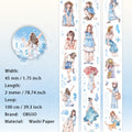 1 Roll Girl Theme Washi Stickers Tape SJHY