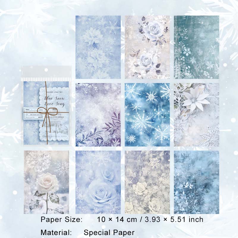 30 Pcs Vintage Floral Scrapbook Paper HQWS
