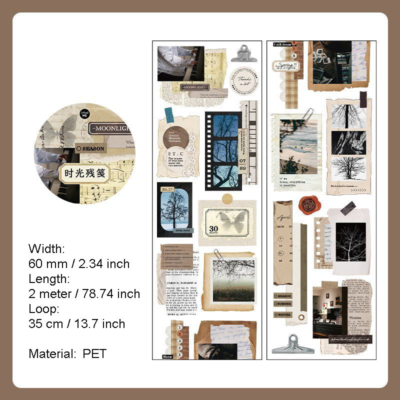 1 Roll Movie Film PET Stickers Tape YXSJ