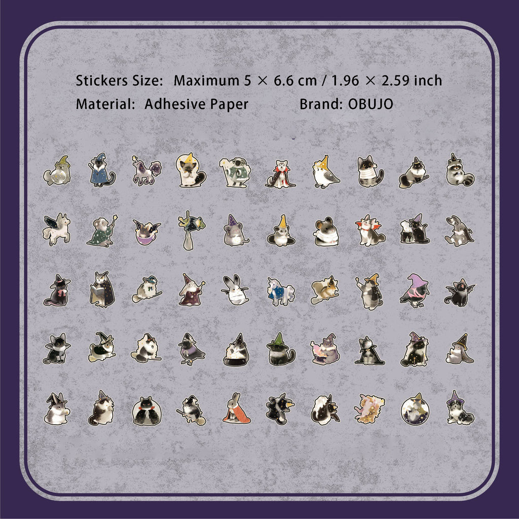 100 Pcs Magic Animal Stickers DWPD