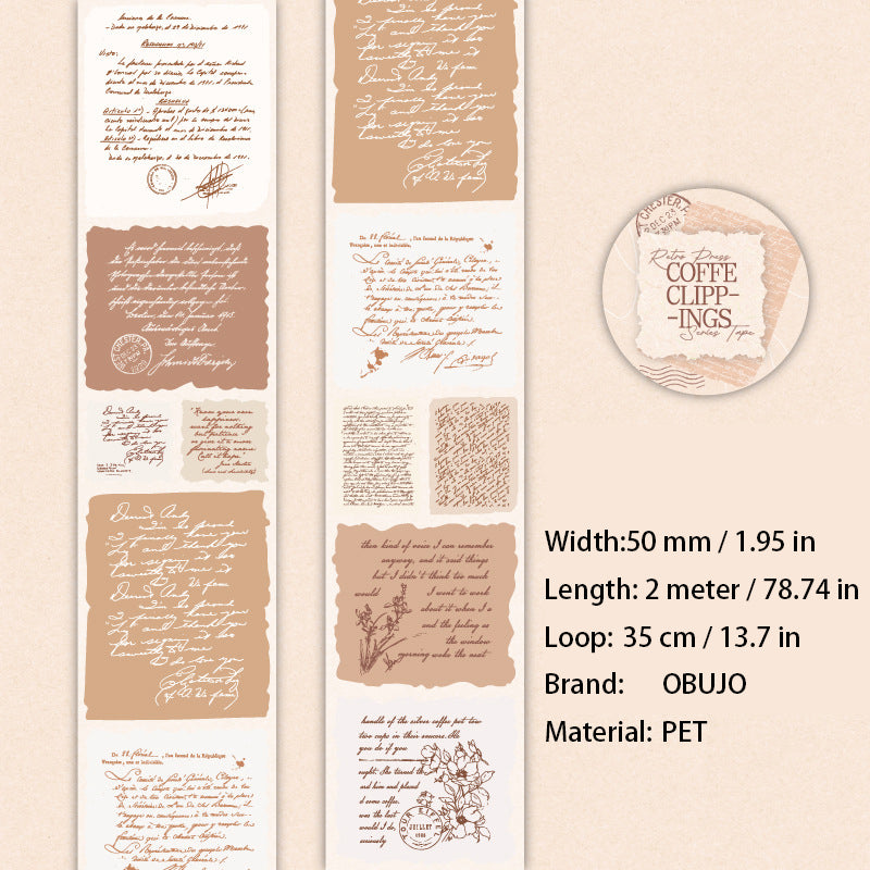 1 Roll Vintage Quote Journal Stickers FGBKP
