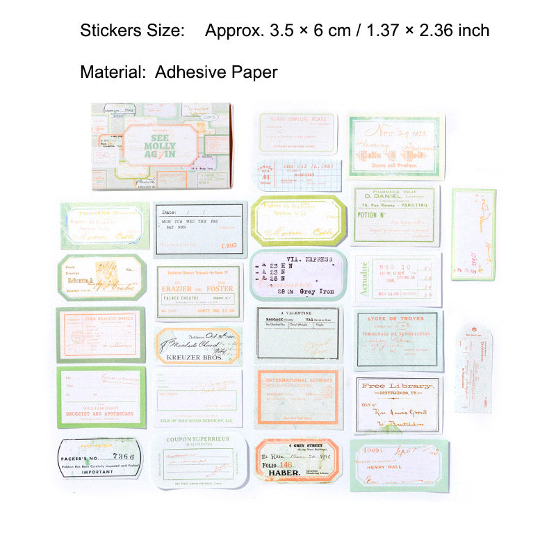 25 Pcs Planner Label Stickers HMBJ
