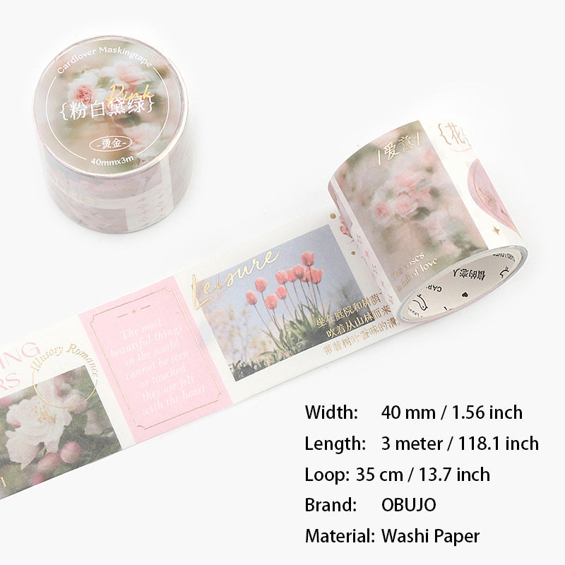 1 Roll Spring Flower Washi Tape HYJWR