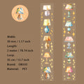 1 Roll Desk Lamp PET Stickers Tape GZGS