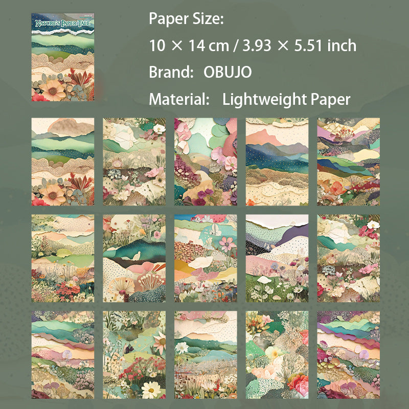 30 Sheets Painting Landscape Journal Paper ZRZY