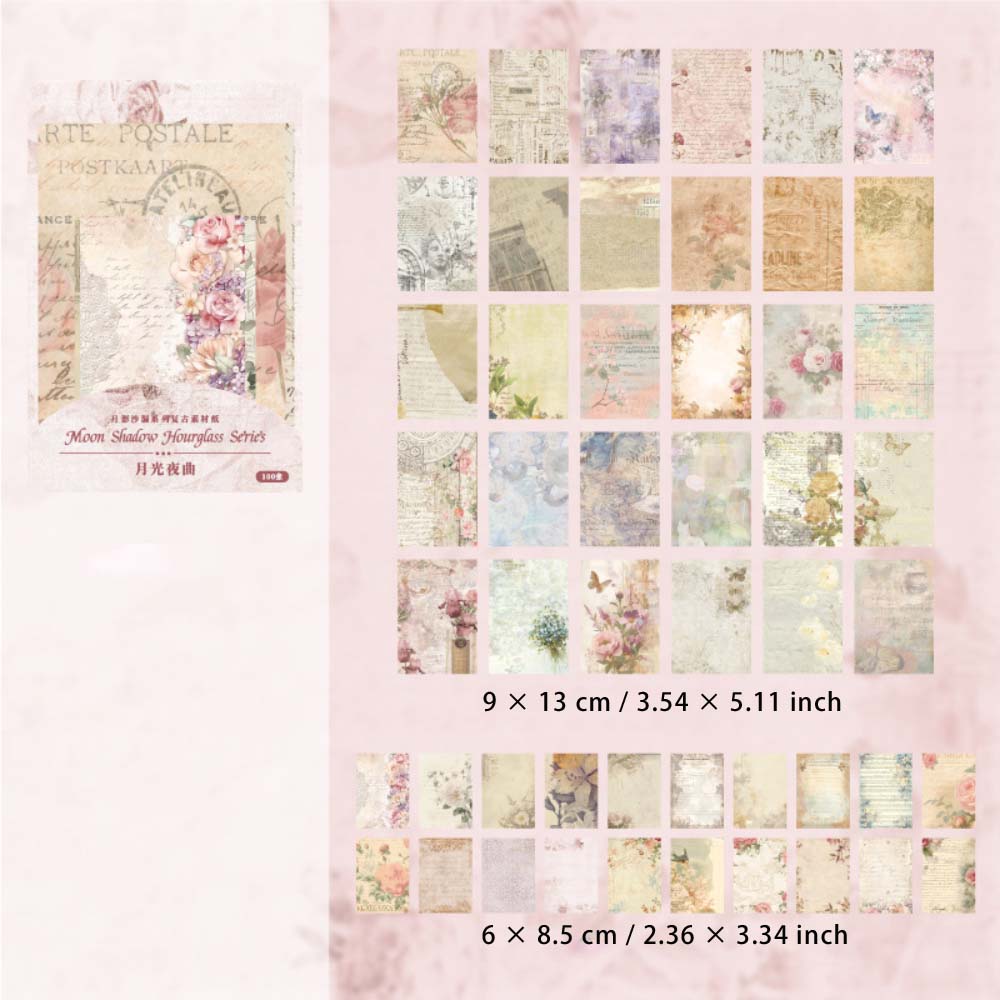 100 Sheets Vintage Junk Journal Paper YYSL