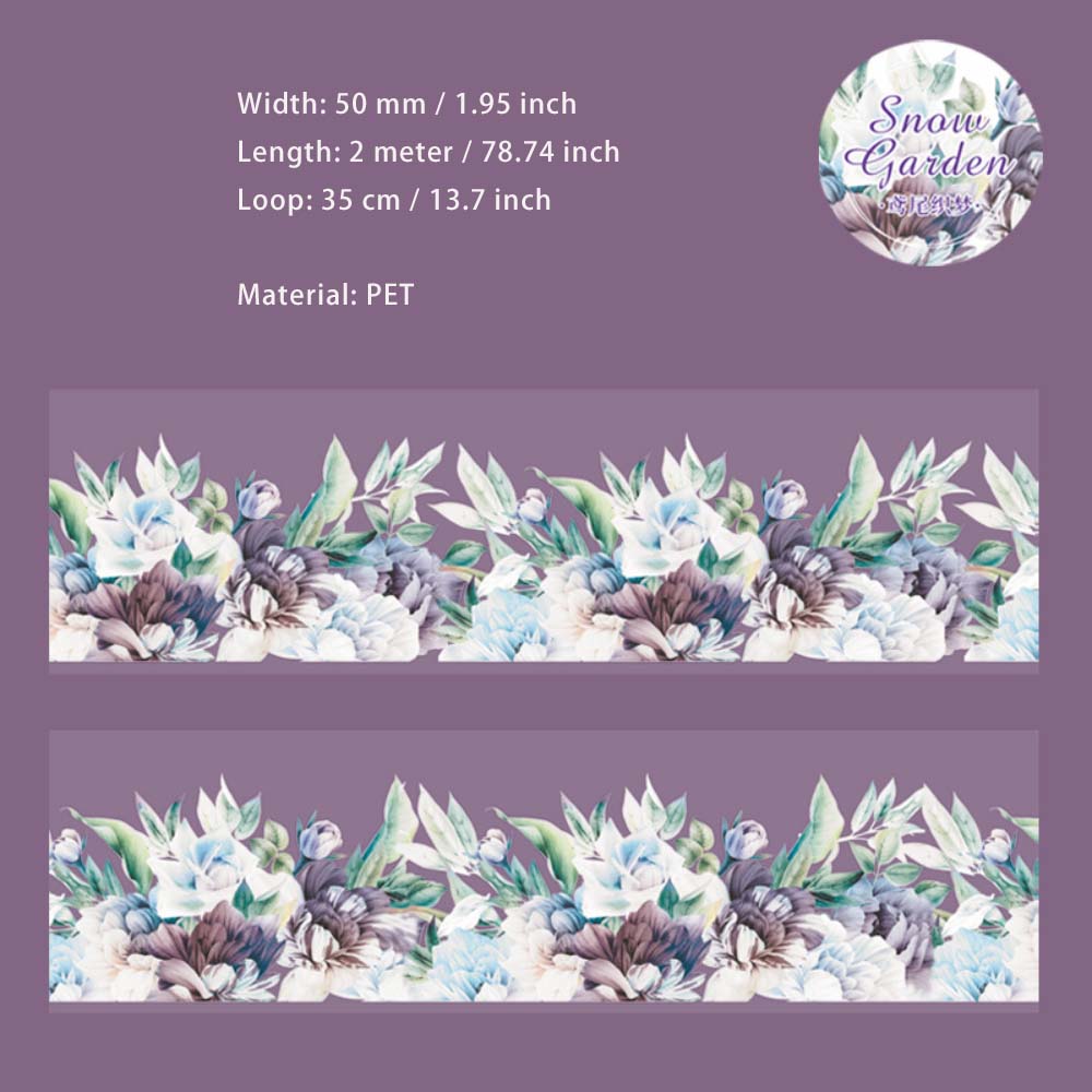 1 Roll White Flower PET Tape XYHY