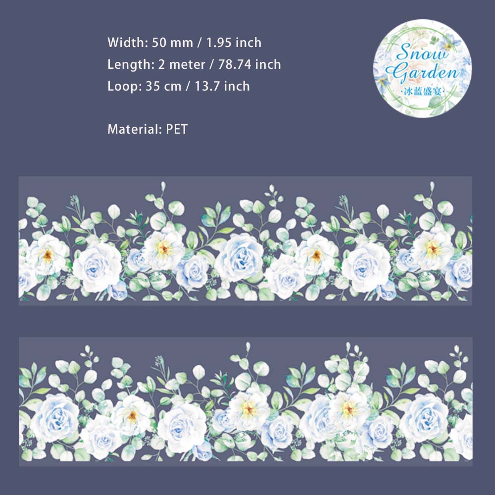 1 Roll White Flower PET Tape XYHY