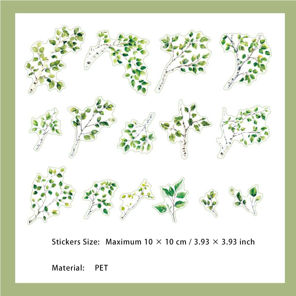 30 Pcs Branches PET Stickers SYZY