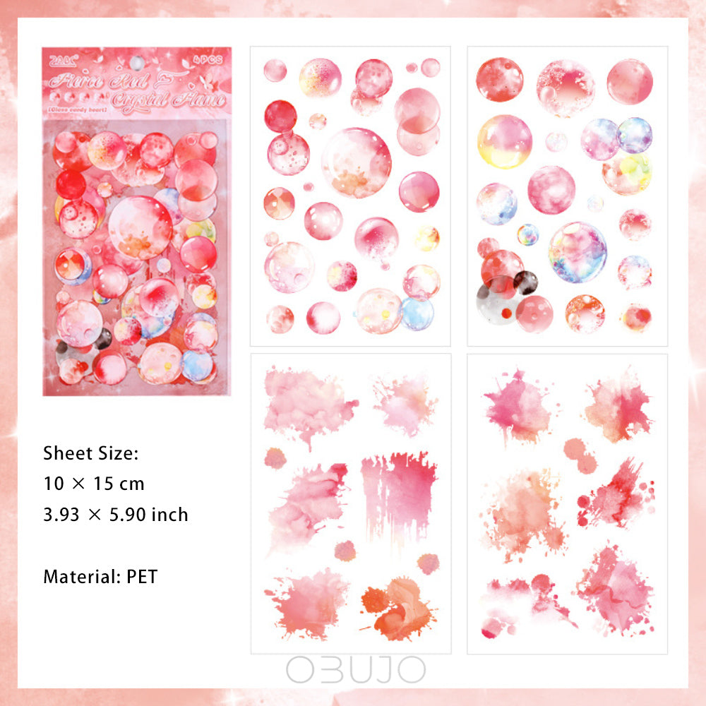 4 Sheets Bubble Stickers LLTX