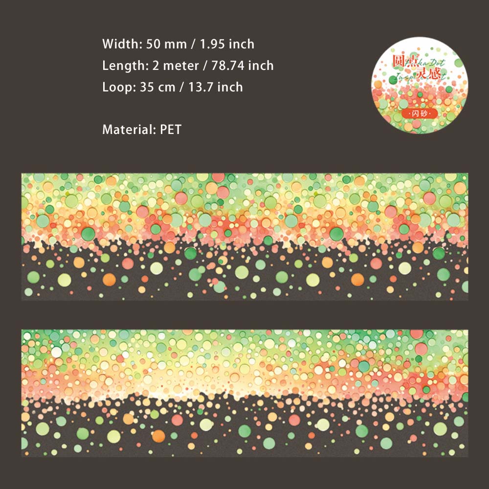 1 Roll Dot Art PET Tape YDLG