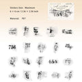 40 Pcs Vintage PET Stickers YSDX