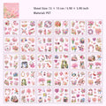 30 Sheets Garden Flower PET Stickers Book WSSL