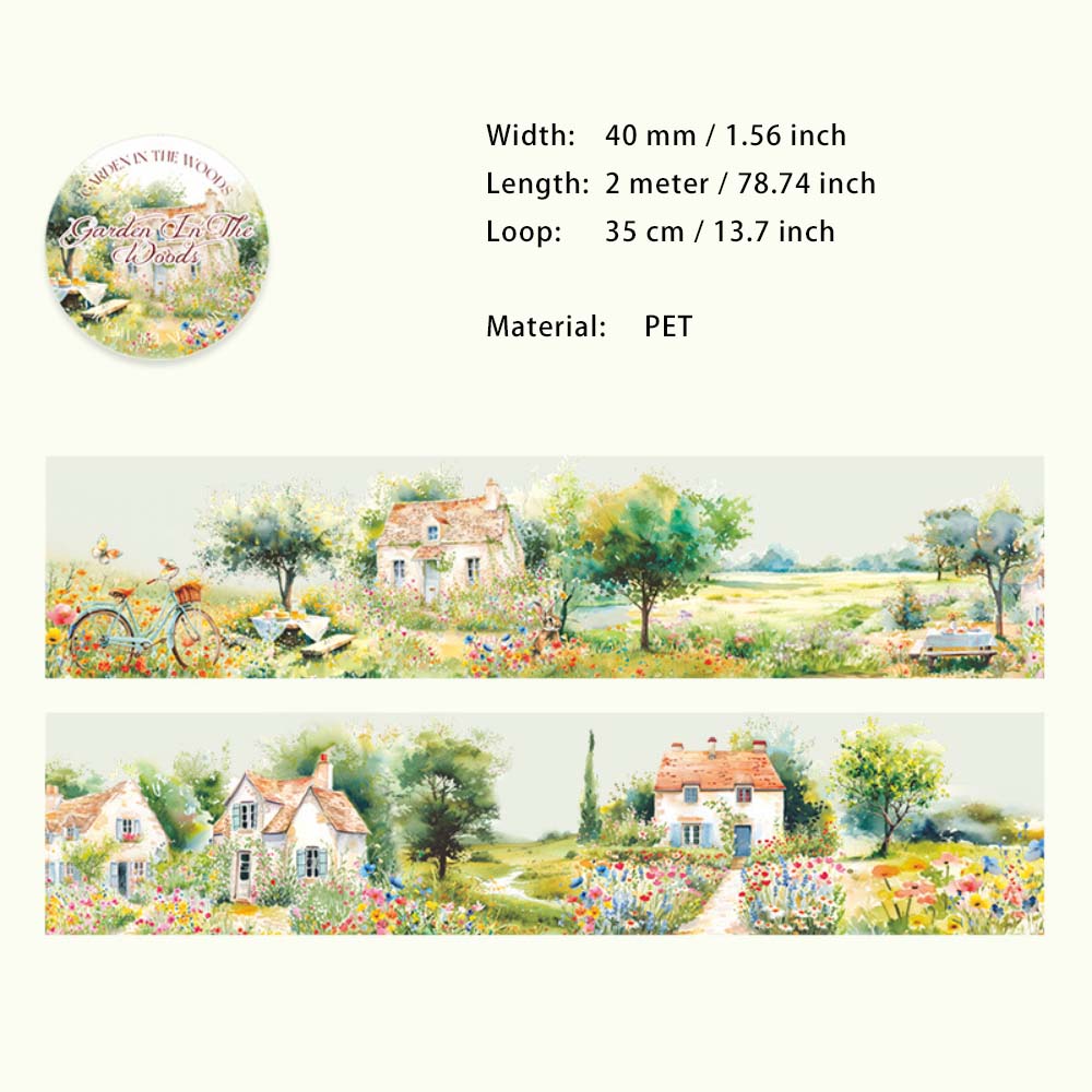 1 Roll Cloud Landscape PET Tape LZHY
