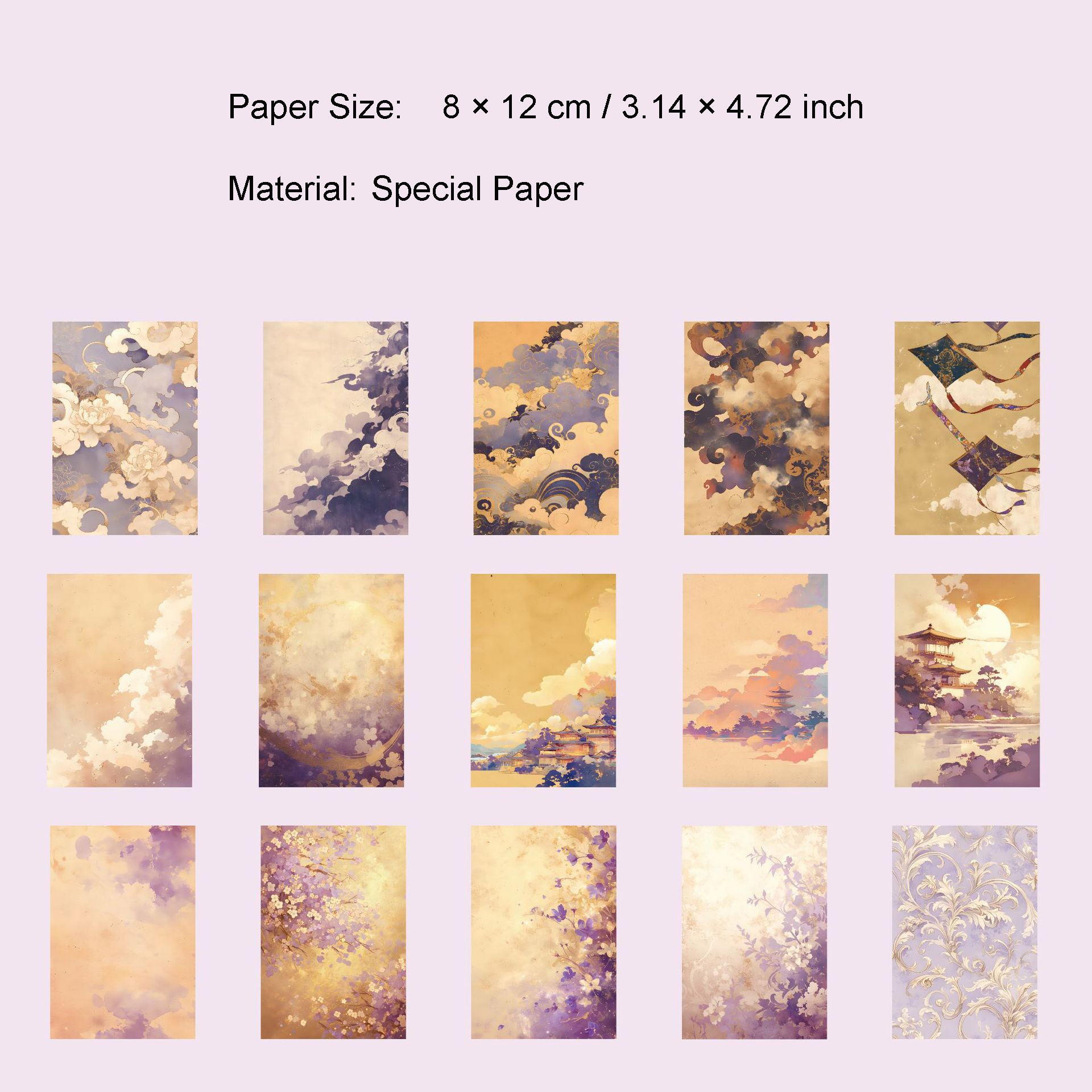 30 Pcs Vintage Background Paper SJYX