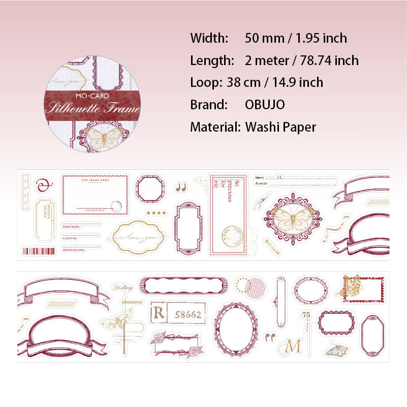 1 Roll Vintage Notepad Washi Stickers Tape SSBK