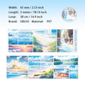 1 Roll Natural Landscape PET Stickers Tape FJMJ