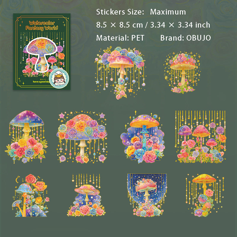 10 Pcs Fantasy World PET Stickers SCQH