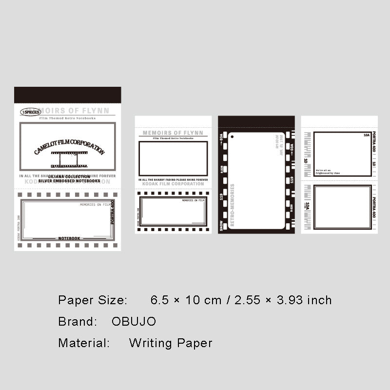 15 Sheet Vintage Notepad Paper LLANSC