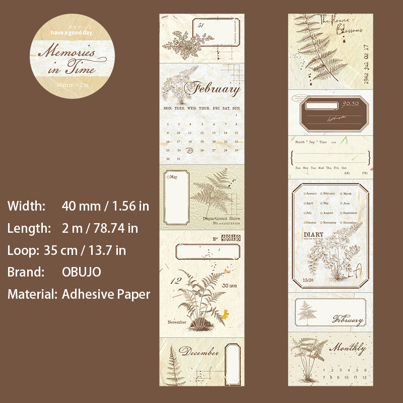 1 Roll Vintage Junk Journal Tape SJJY