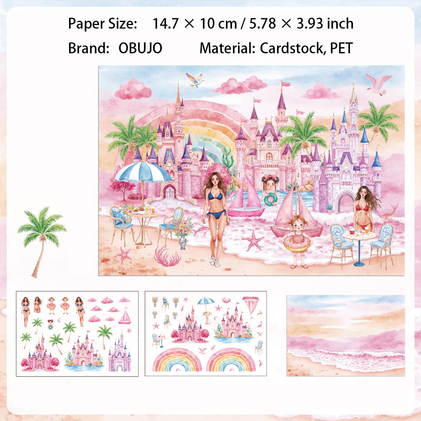 Flower House Themd DIY Stickers Kit HJHL