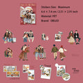 15 Pcs Coulple Themed PET Stickers YSYN