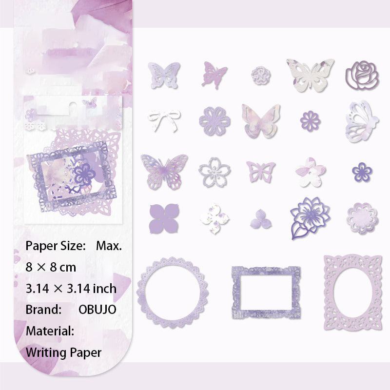 23 Pcs Hollow Cutout Paper Butterfly HCYX