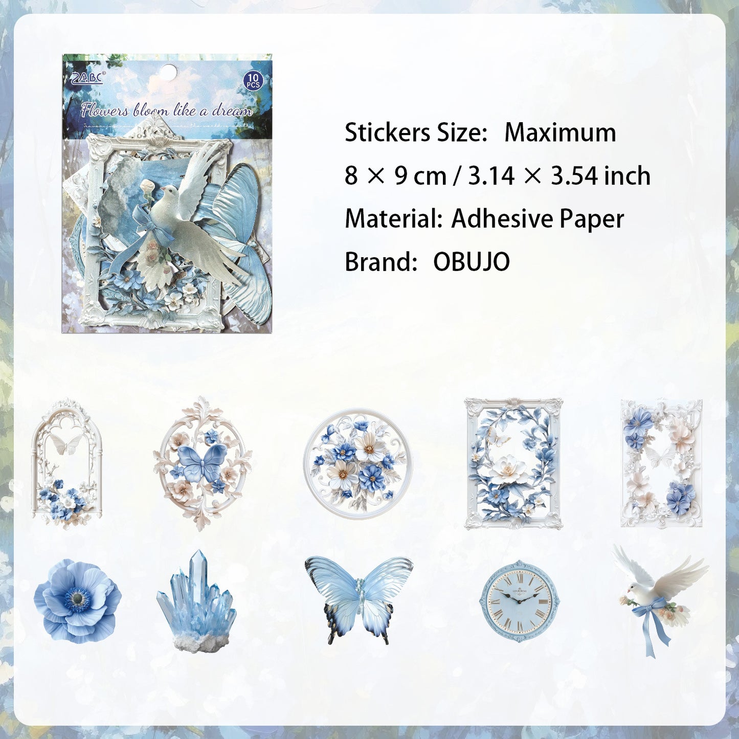 10 Pcs Aethetic Journal Stickers LYSH