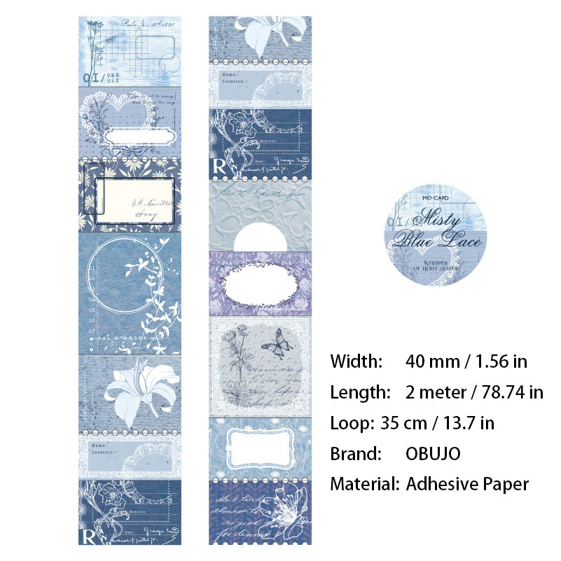 1 Roll Vintage Journal Stickers Tape WGQX