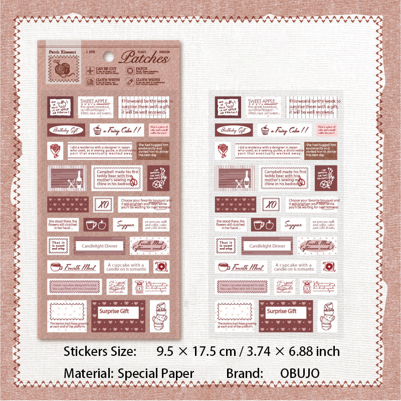 1 Sheet Vinage Quote Stickers BDBD