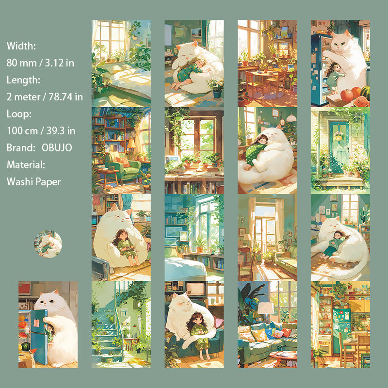 1 Roll Fantasy Cartoon Washi Tape ACZYSH