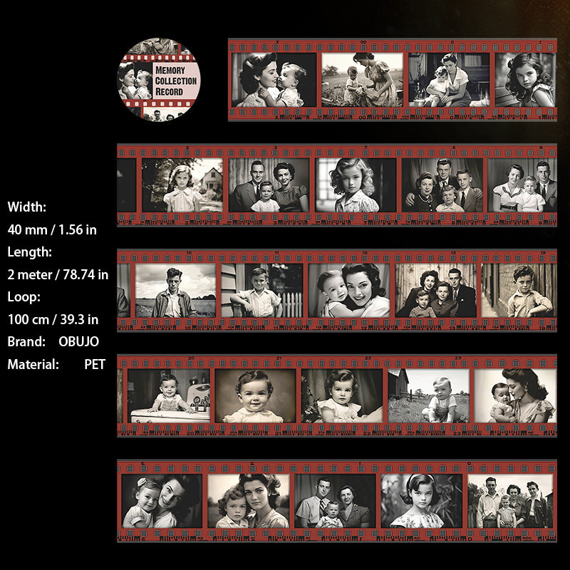 1 Roll Vintage Movie Film PET Tape HYSJL