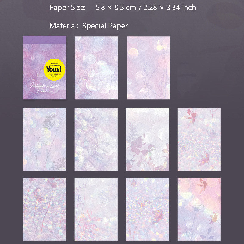 30 Pcs Shadow Theme Scrapbook Paper SJGYY