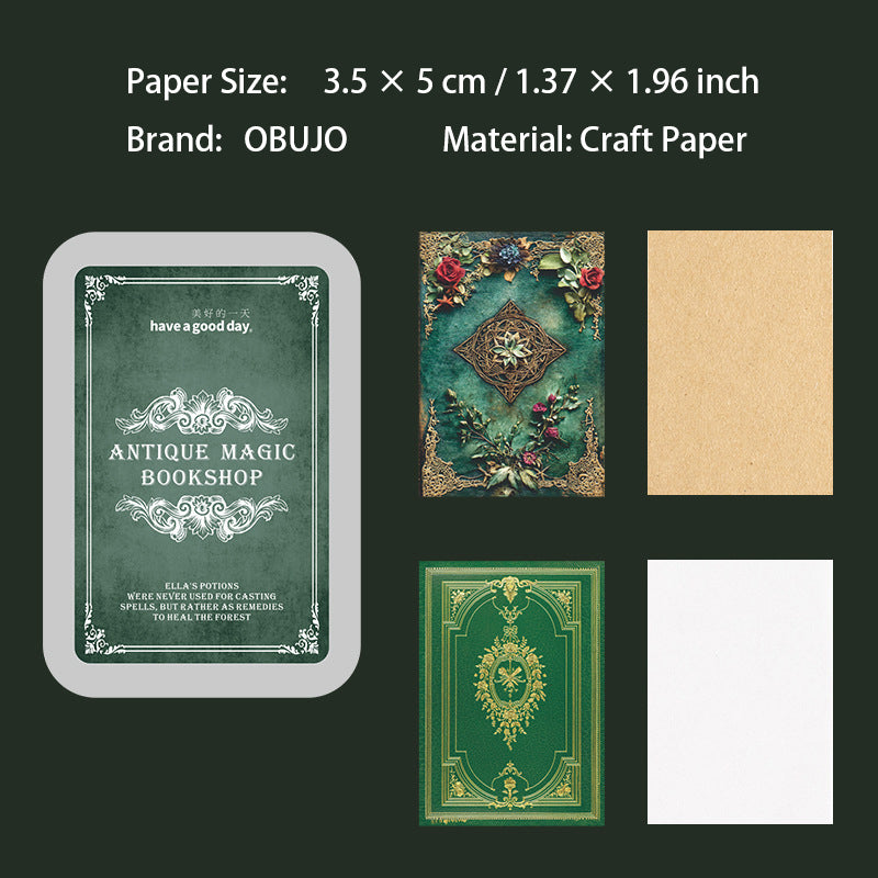 2 Pcs Mini Vintage Junk Journal Notebook GDMFSF, 100 Sheets