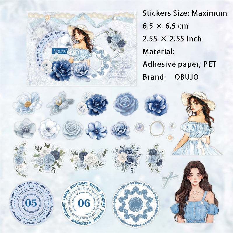 25 Pcs Flower Girl Stickers QWYMG